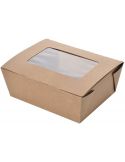 Caja Rectangular Cartón Corrugado con Ventana PET  (200 uds)