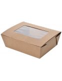Caja Rectangular Cartón Corrugado con Ventana PET  (300 uds)