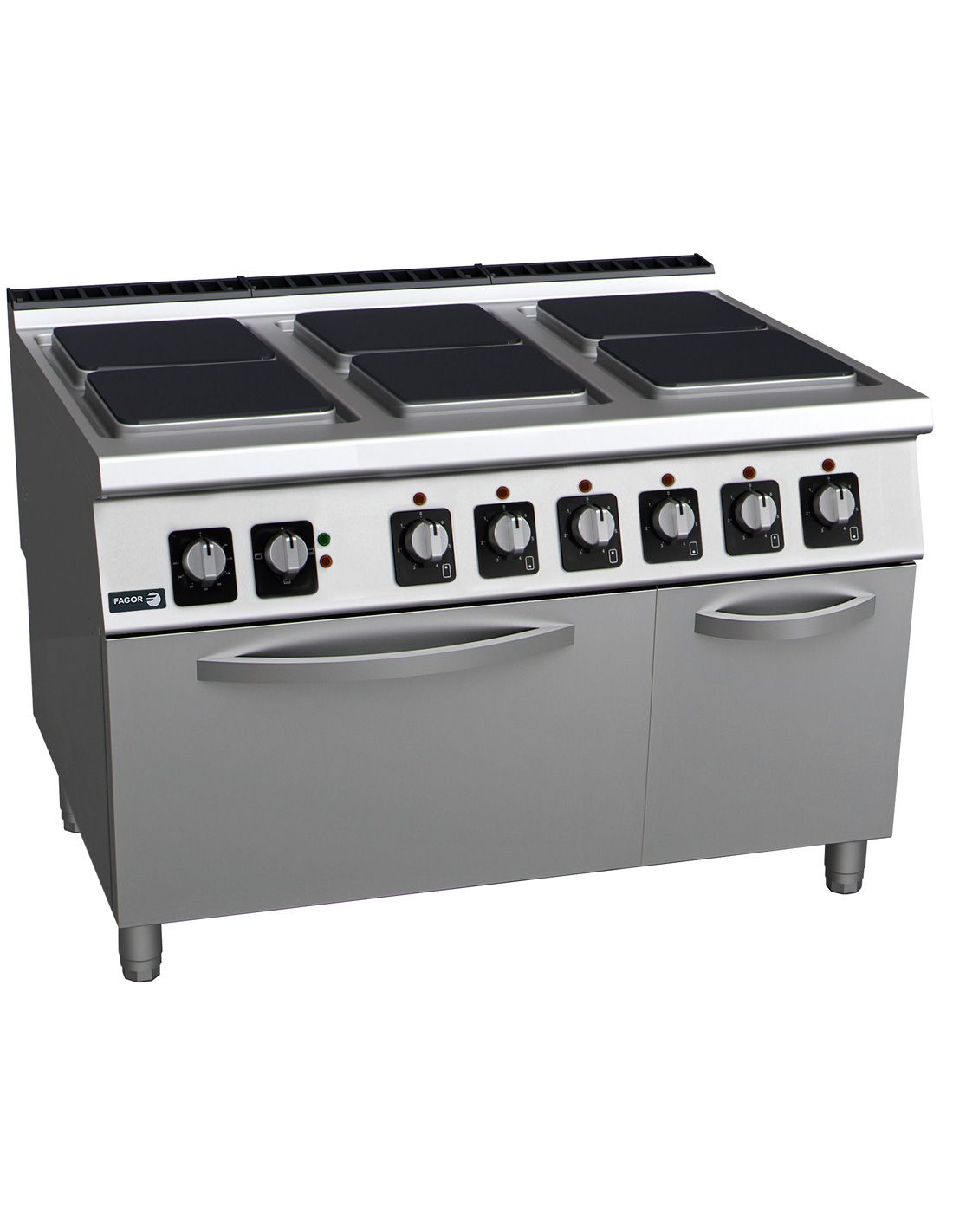 Cocina mixta 6 fuegos gas, horno eléctrico c/grill multifunción-  CFM6-610GEM