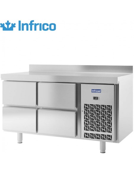Infrico IM702PC Bajomostrador Refrigerado con 4 cajones