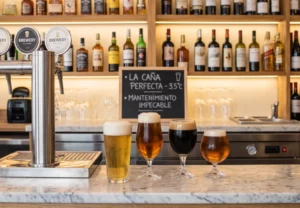 cañas de cerveza