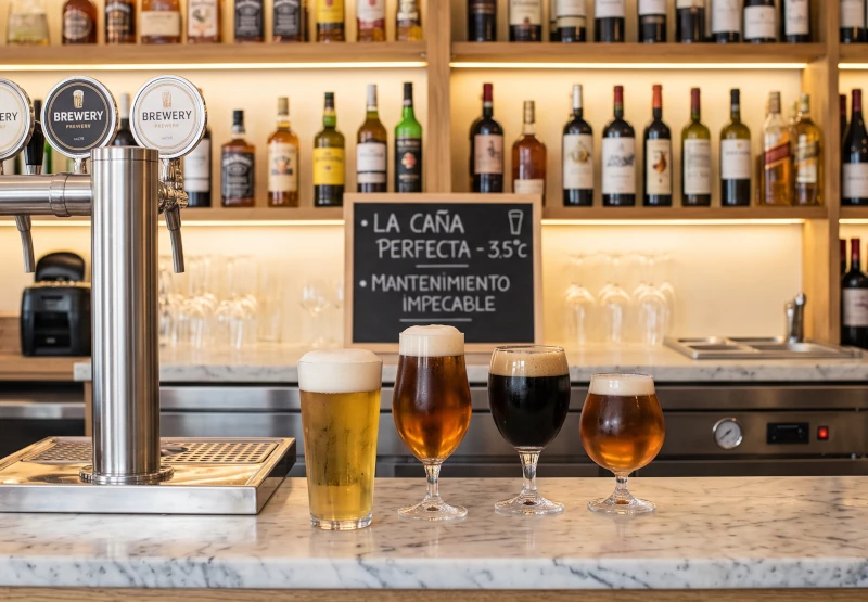 cañas de cerveza